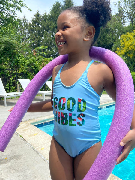 Good Vibes Swimsuit w/ Shorts